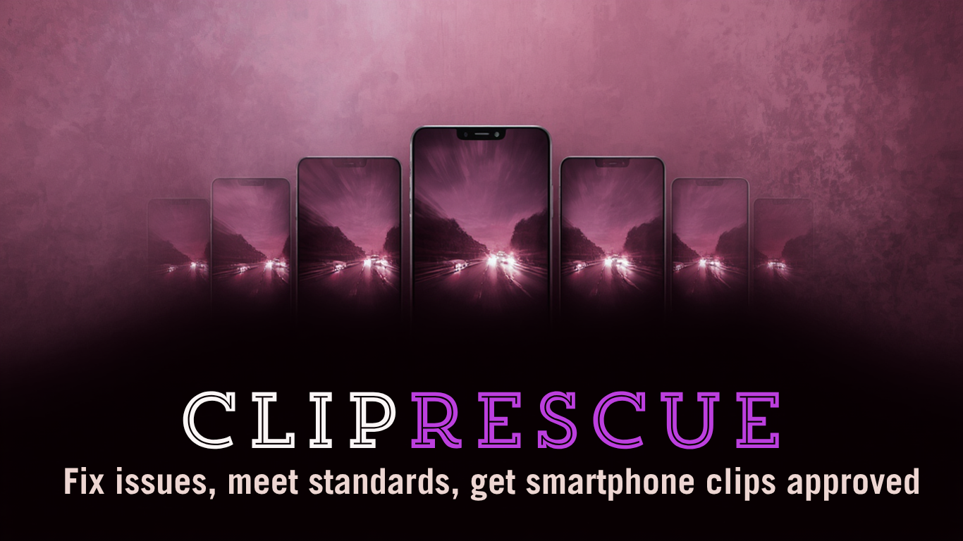 ClipRescue: video analysis and stock  review interface for mobile and smartphone contributors, designed to analyse rejected assets, identify weak points in images, suggest technical adjustments and composition changes thus improving commercial stock value