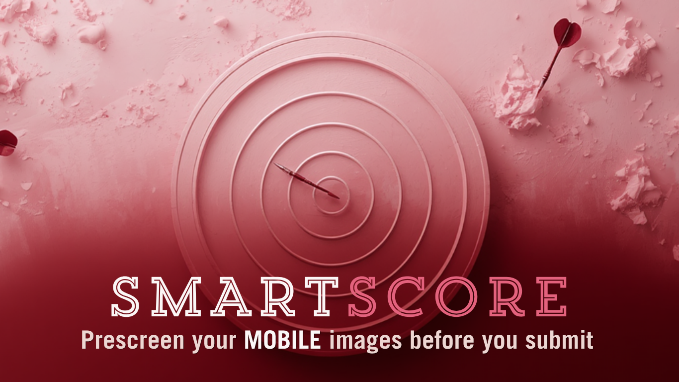 SmartScore: image scoring and analysis interface for photography contributors using mobile and smartphone tech. It assesses stock agency suitability, commercial value, and improvement opportunities