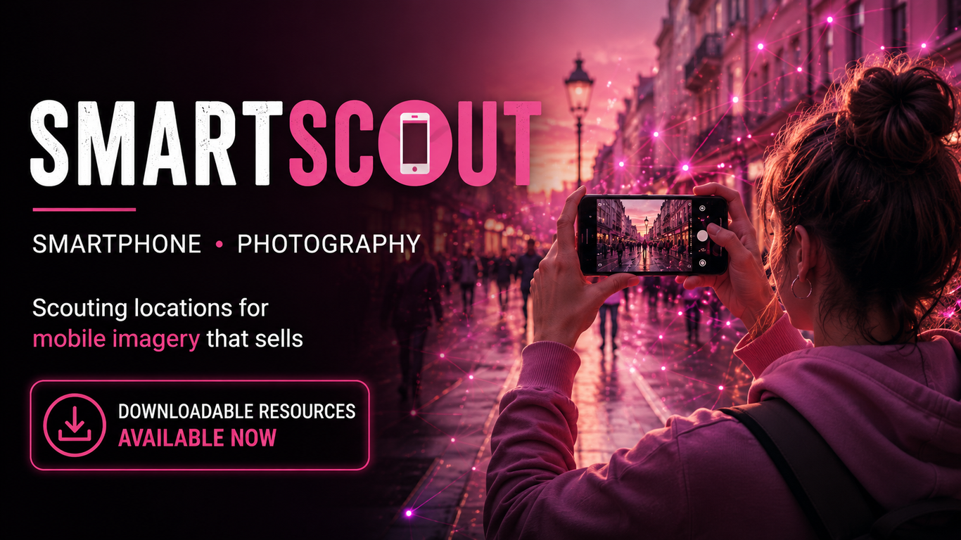 SmartScout — identifies opportunities for localised, high-value photo shoots for stock assets wherever you are, adapted specifically for those using mobile and smartphone technology.